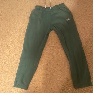 Green sweat pants